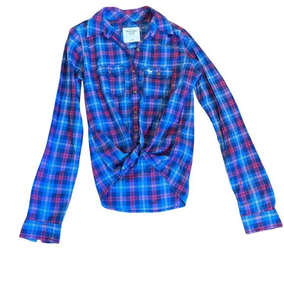 Abercrombie & Fitch Tops - Abercrombie & Fitch Women's XS Plaid Button-Down Shirt Multicolor